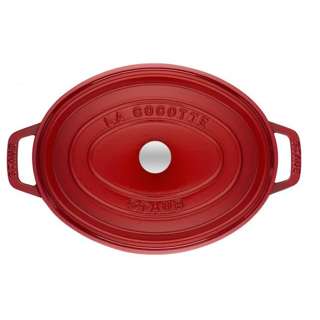 STAUB Cocotte Fonte Ovale 23 cm Rouge Cerise 2,35 L 2 STAUB Cocotte Fonte Ovale 23 cm Rouge Cerise 2,35 L â Image 2