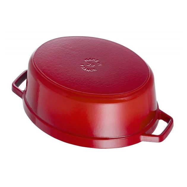 STAUB Cocotte Fonte Ovale 23 cm Rouge Cerise 2,35 L 3 STAUB Cocotte Fonte Ovale 23 cm Rouge Cerise 2,35 L â Image 3