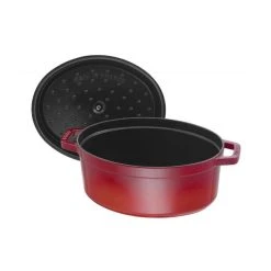 STAUB Cocotte Fonte Ovale 23 cm Rouge Cerise 2,35 L 7 STAUB Cocotte Fonte Ovale 23 cm Rouge Cerise 2,35 L -Boutique GreenPan staub cocotte fonte ovale 23 cm rouge cerise 235 l 3