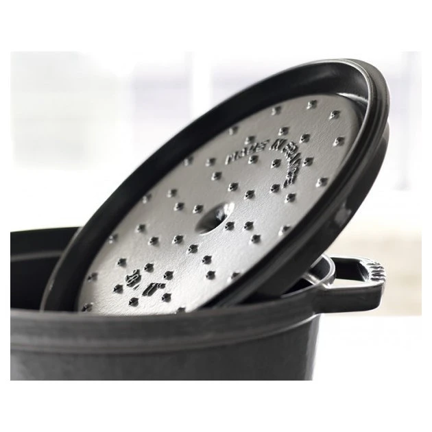 STAUB Cocotte Fonte Ovale 27 cm Gris Graphite 3,2 L 3 STAUB Cocotte Fonte Ovale 27 cm Gris Graphite 3,2 L – Image 3