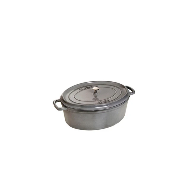 STAUB Cocotte Fonte Ovale 27 cm Gris Graphite 3,2 L 1 STAUB Cocotte Fonte Ovale 27 cm Gris Graphite 3,2 L