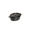 STAUB Cocotte Fonte Ovale 27 cm Noir Mat 3,2 L