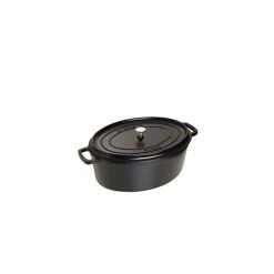 STAUB Cocotte Fonte Ovale 27 cm Noir Mat 3,2 L