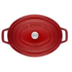 STAUB Cocotte Fonte Ovale 27 cm Rouge Cerise 3,2 L -Boutique GreenPan staub cocotte fonte ovale 27 cm rouge cerise 32 l 2
