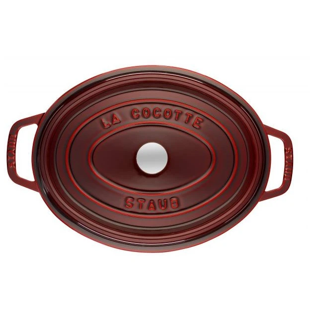 STAUB Cocotte Fonte Ovale 29 cm Grenadine Majolique 4,2 L 2 STAUB Cocotte Fonte Ovale 29 cm Grenadine Majolique 4,2 L – Image 2