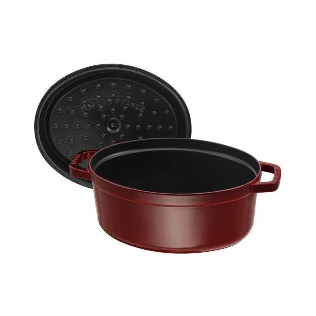 STAUB Cocotte Fonte Ovale 29 cm Grenadine Majolique 4,2 L 4 STAUB Cocotte Fonte Ovale 29 cm Grenadine Majolique 4,2 L – Image 4