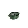 STAUB Cocotte Fonte Ovale 29 cm Vert Basilic Majolique 4,2 L