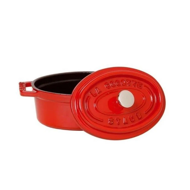 STAUB Cocotte Fonte Ovale 31 cm Rouge Cerise 5,5 L 2 STAUB Cocotte Fonte Ovale 31 cm Rouge Cerise 5,5 L – Image 2