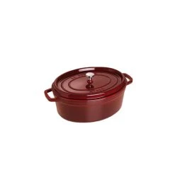 STAUB Cocotte Fonte Ovale 33 cm Grenadine Majolique 6,7 L