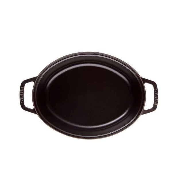 STAUB Cocotte Fonte Ovale 33 cm Noir Mat 6,7 L 3 STAUB Cocotte Fonte Ovale 33 cm Noir Mat 6,7 L – Image 3