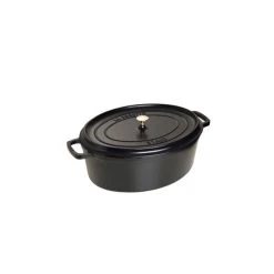 STAUB Cocotte Fonte Ovale 33 cm Noir Mat 6,7 L