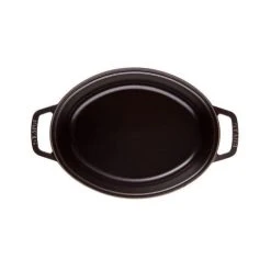 STAUB Cocotte Fonte Ovale 41 cm Noir Mat 12 L -Boutique GreenPan staub cocotte fonte ovale 41 cm noir mat 12 l 2