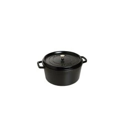 STAUB Cocotte Fonte Ronde 12 cm Noir Mat 0,4 L