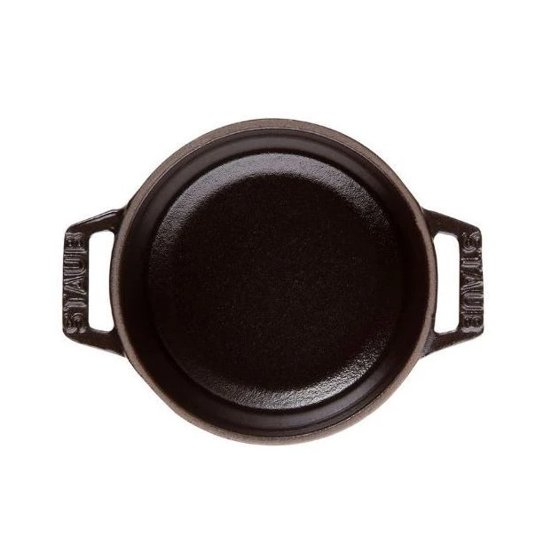 STAUB Cocotte Fonte Ronde 16 cm Noir Mat 1,2 L 2 STAUB Cocotte Fonte Ronde 16 cm Noir Mat 1,2 L â Image 2