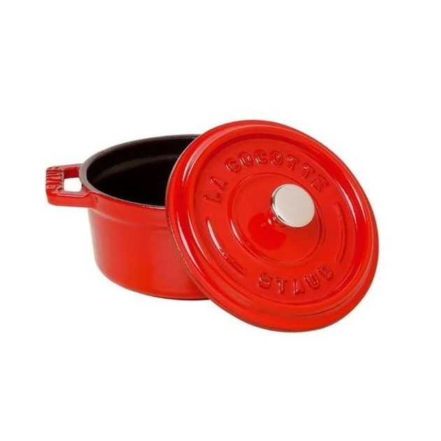STAUB Cocotte Fonte Ronde 18 cm Rouge Cerise 1,7 L 2 STAUB Cocotte Fonte Ronde 18 cm Rouge Cerise 1,7 L â Image 2