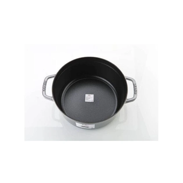 STAUB Cocotte Fonte Ronde 22 cm Gris Graphite 2,6 L 2 STAUB Cocotte Fonte Ronde 22 cm Gris Graphite 2,6 L â Image 2