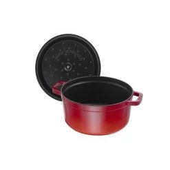 STAUB Cocotte Fonte Ronde 22 cm Rouge Cerise 2,6 L 7 STAUB Cocotte Fonte Ronde 22 cm Rouge Cerise 2,6 L -Boutique GreenPan staub cocotte fonte ronde 22 cm rouge cerise 26 l 3