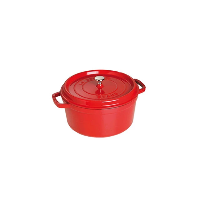 STAUB Cocotte Fonte Ronde 22 cm Rouge Cerise 2,6 L 1 STAUB Cocotte Fonte Ronde 22 cm Rouge Cerise 2,6 L