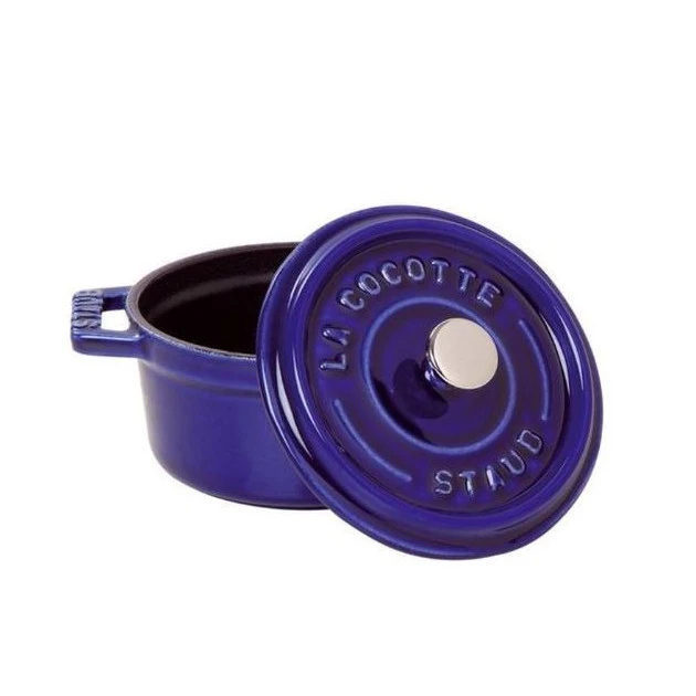 STAUB Cocotte Fonte Ronde 24 cm Bleu Intense Majolique 3,8 L 2 STAUB Cocotte Fonte Ronde 24 cm Bleu Intense Majolique 3,8 L â Image 2