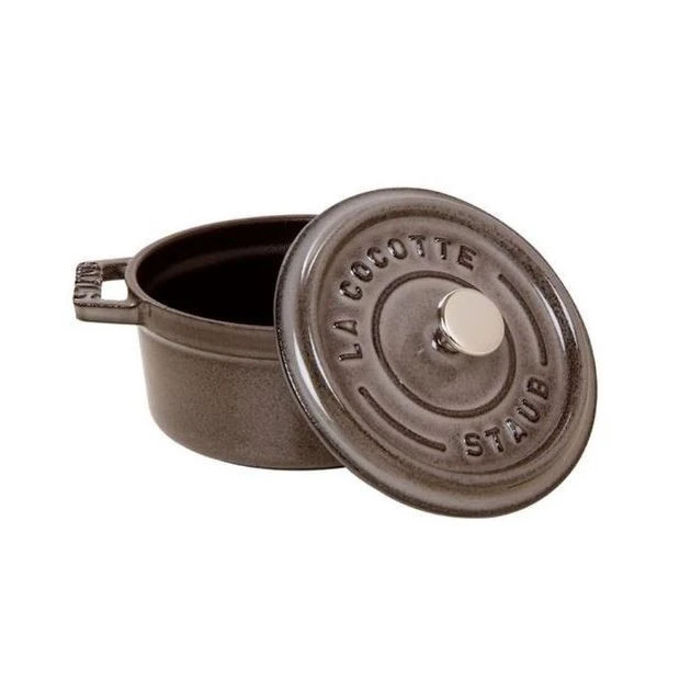 STAUB Cocotte Fonte Ronde 24 cm Gris Graphite 3,8 L 2 STAUB Cocotte Fonte Ronde 24 cm Gris Graphite 3,8 L â Image 2