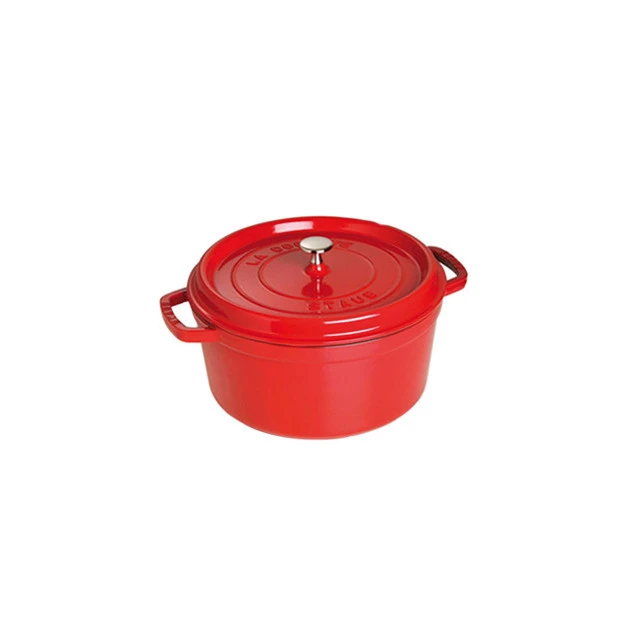 STAUB Cocotte Fonte Ronde 24 cm Rouge Cerise 3,8 L 1 STAUB Cocotte Fonte Ronde 24 cm Rouge Cerise 3,8 L