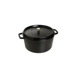 STAUB Cocotte Fonte Ronde 28 cm Noir Mat 6,7 L
