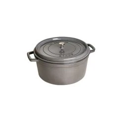 STAUB Cocotte Fonte Ronde 34 cm Gris Graphite 12,6 L