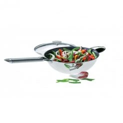 Wok Casteline Ø 20 cm Manche Amovible Anti-Adhésif Inox Cristel -Boutique GreenPan wok casteline o 20 cm manche amovible anti adhesif inox cristel 3