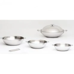 Wok Casteline Ø 20 cm Manche Amovible Inox Cristel -Boutique GreenPan wok casteline o 20 cm manche amovible inox cristel 3