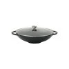 Wok en Fonte 37 cm Noir Mat Chasseur
