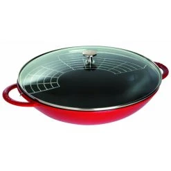 Wok en Fonte 37 cm Rouge Staub