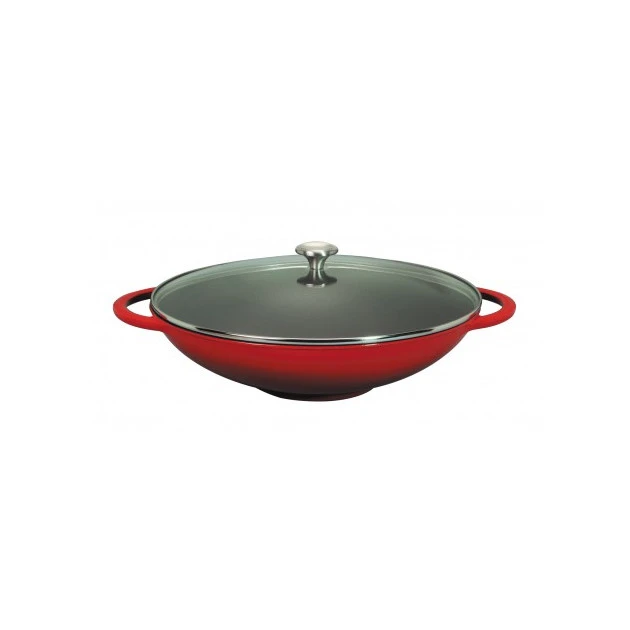 Wok en Fonte 37 cm Rubis Chasseur 1 Wok en Fonte 37 cm Rubis Chasseur